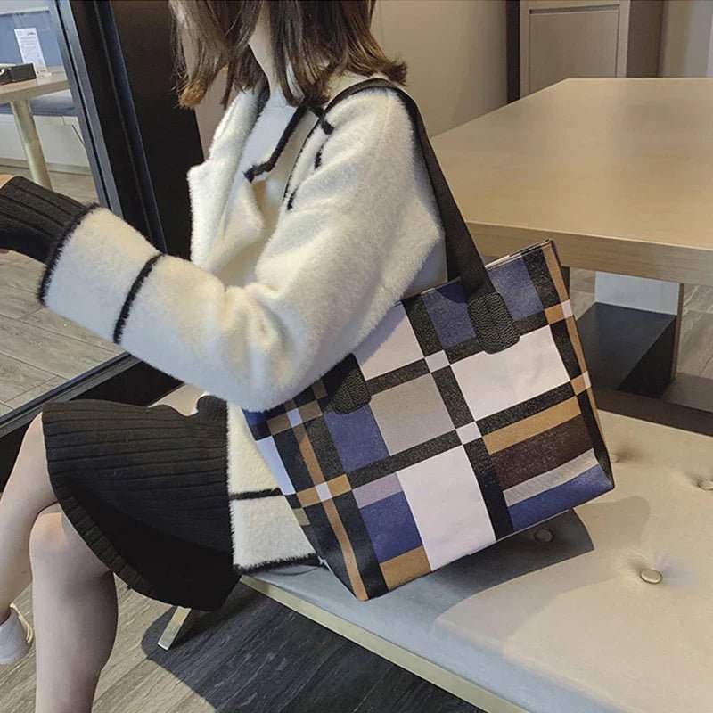 Women's Large Capacity Leather Tote Bag - Ever Trendy Essentials