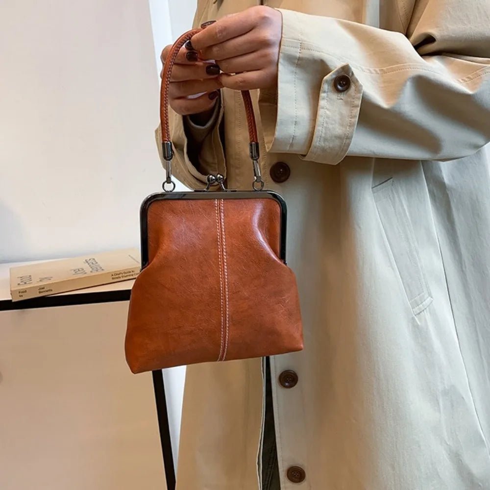 Women's Vintage Kiss Lock Crossbody Bag - Ever Trendy Essentials