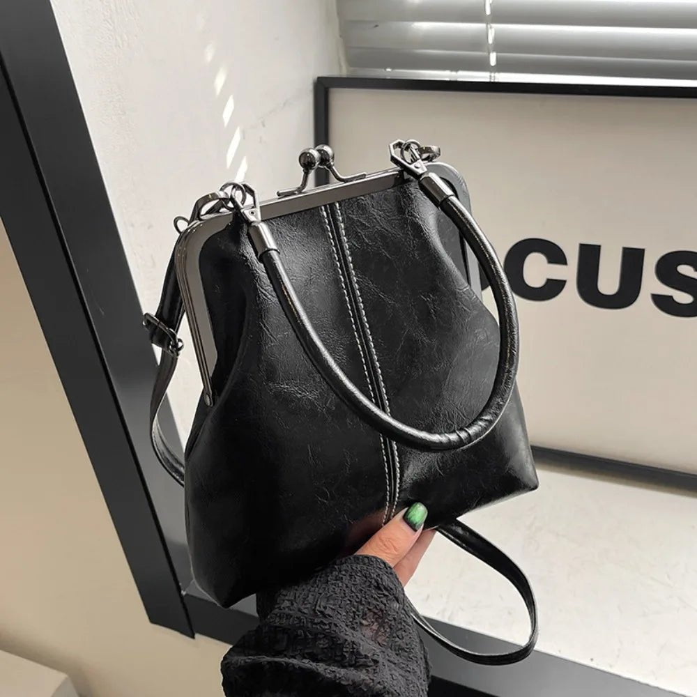 Women's Vintage Kiss Lock Crossbody Bag - Ever Trendy Essentials