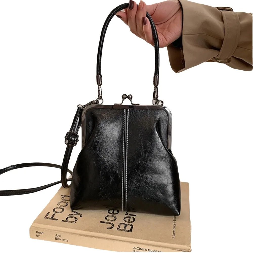 Women's Vintage Kiss Lock Crossbody Bag - Ever Trendy Essentials