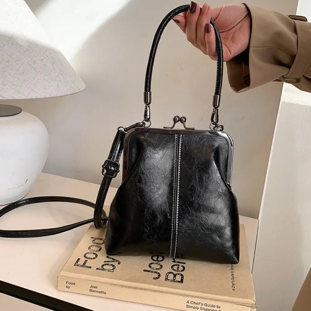 Women's Vintage Kiss Lock Crossbody Bag - Ever Trendy Essentials