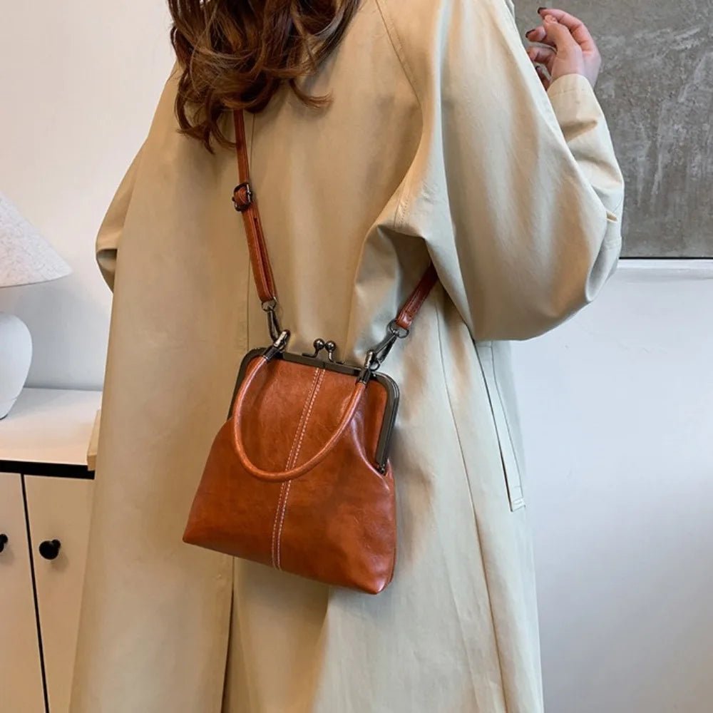 Women's Vintage Kiss Lock Crossbody Bag - Ever Trendy Essentials