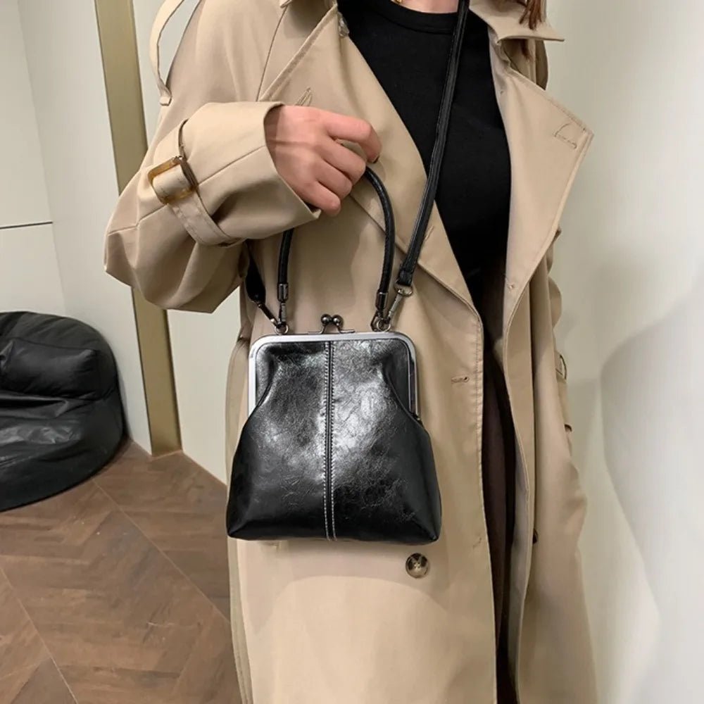 Women's Vintage Kiss Lock Crossbody Bag - Ever Trendy Essentials