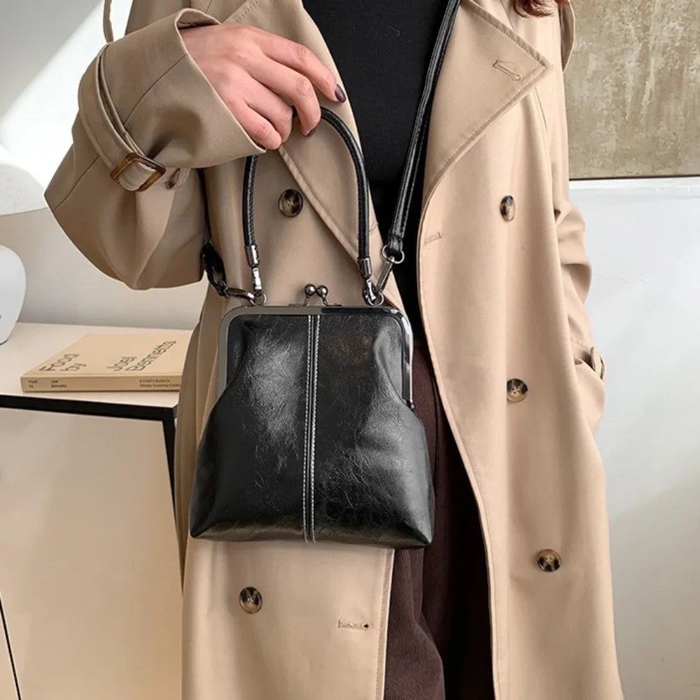 Women's Vintage Kiss Lock Crossbody Bag - Ever Trendy Essentials