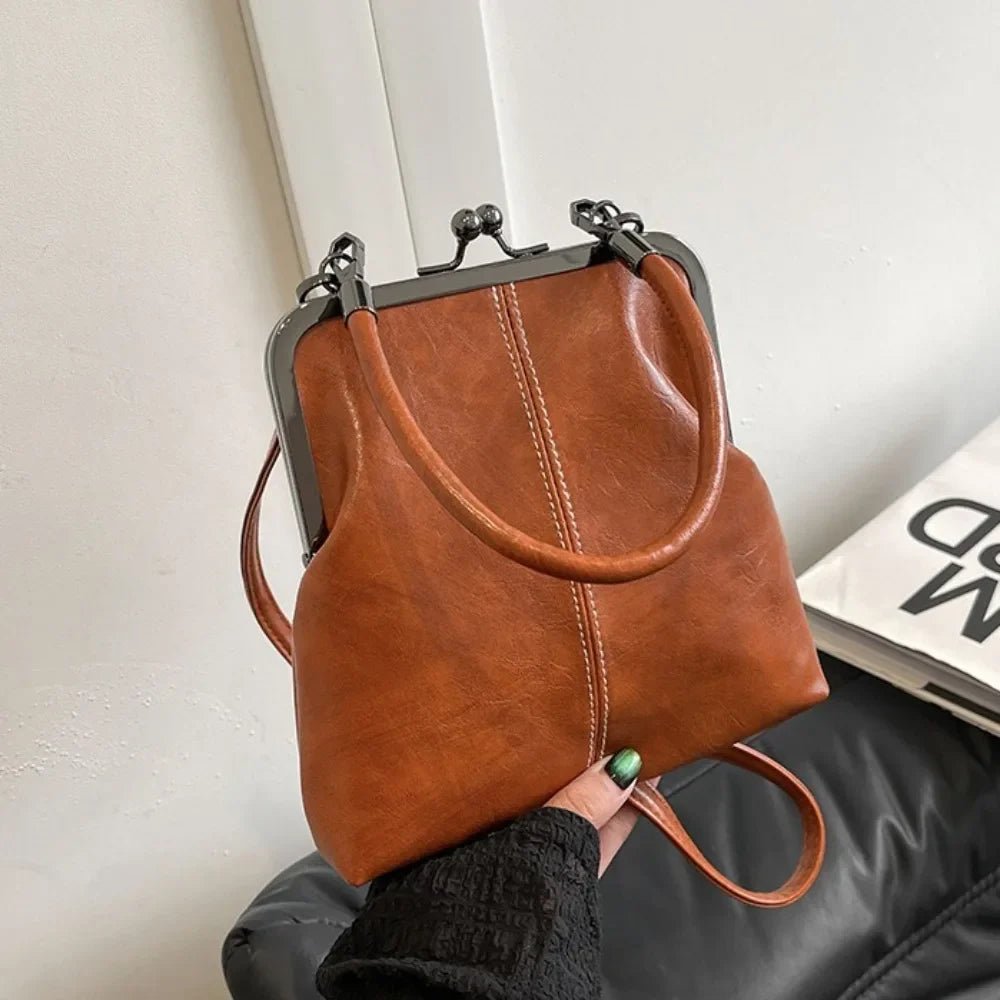 Women's Vintage Kiss Lock Crossbody Bag - Ever Trendy Essentials