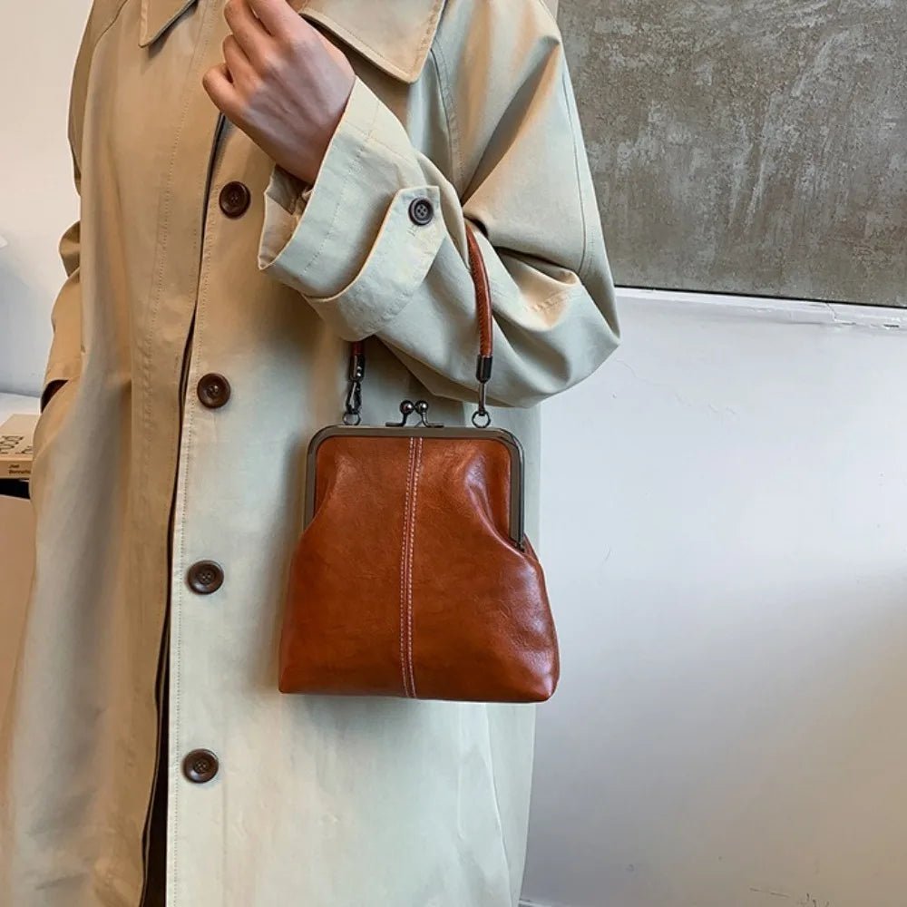 Women's Vintage Kiss Lock Crossbody Bag - Ever Trendy Essentials