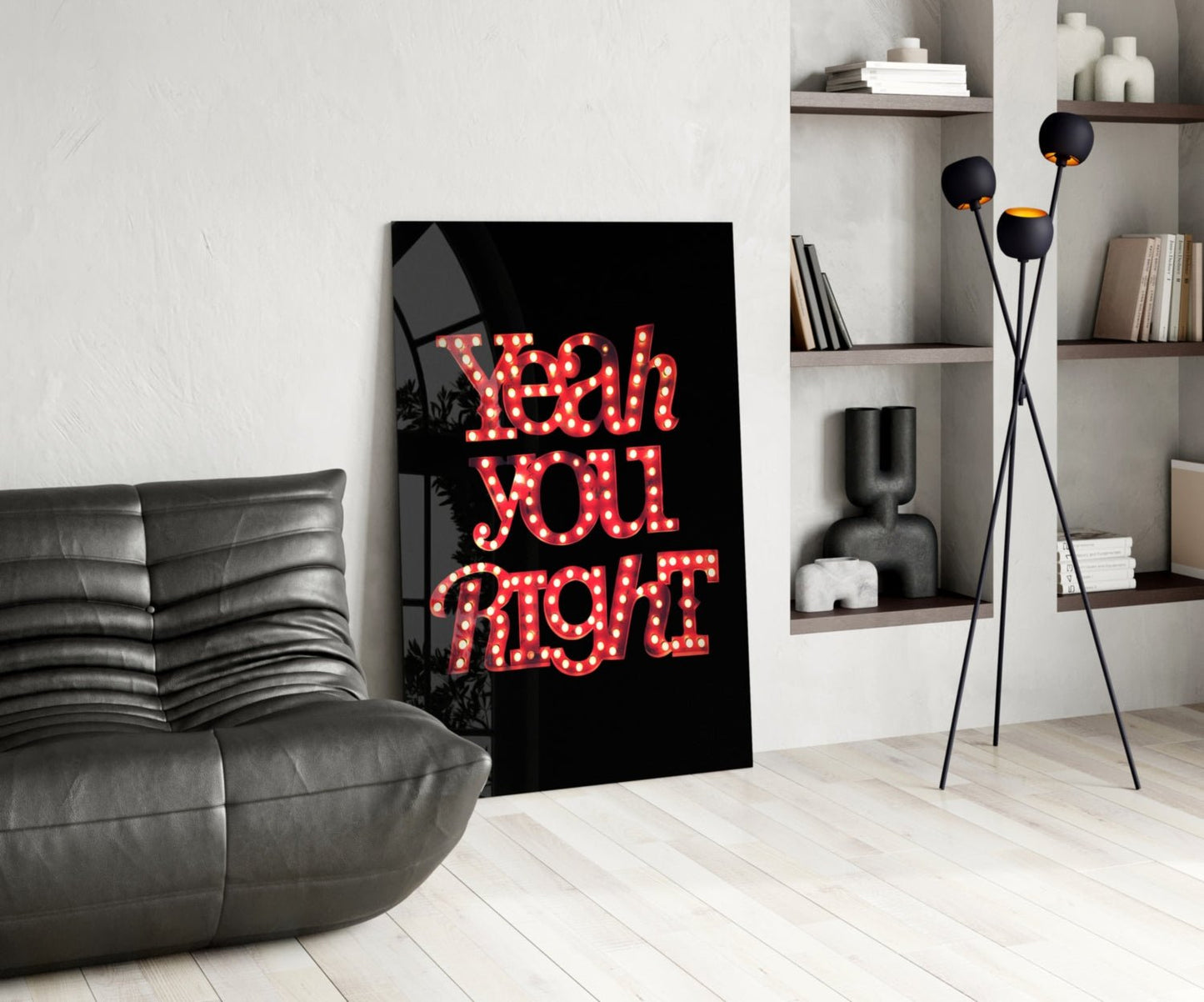 “Yeah you right” Glass Wall Art Daughter - Ever Trendy Essentials
