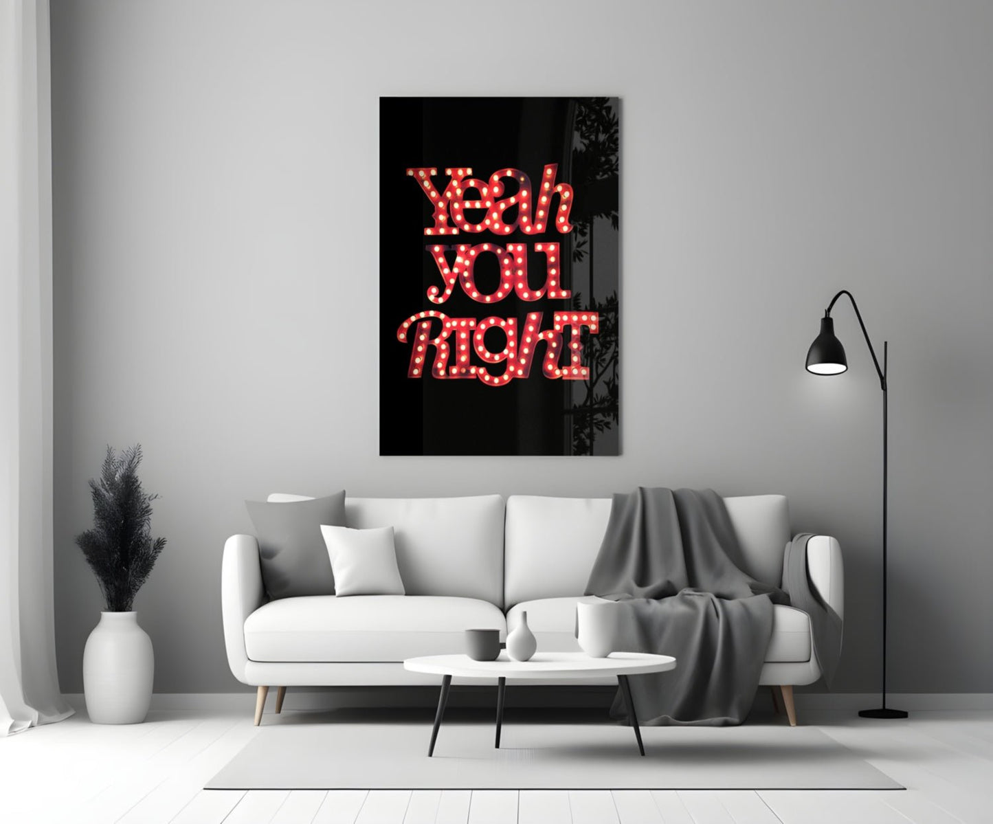 “Yeah you right” Glass Wall Art Daughter - Ever Trendy Essentials