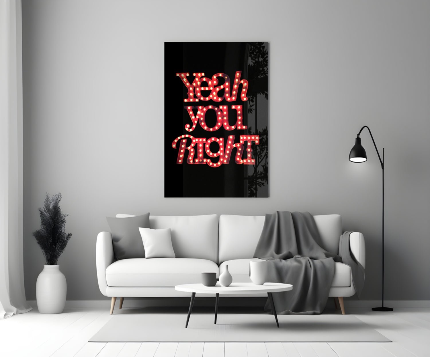 “Yeah you right” Glass Wall Art Daughter - Ever Trendy Essentials