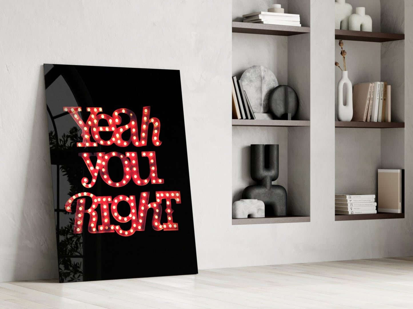 “Yeah you right” Glass Wall Art Daughter - Ever Trendy Essentials