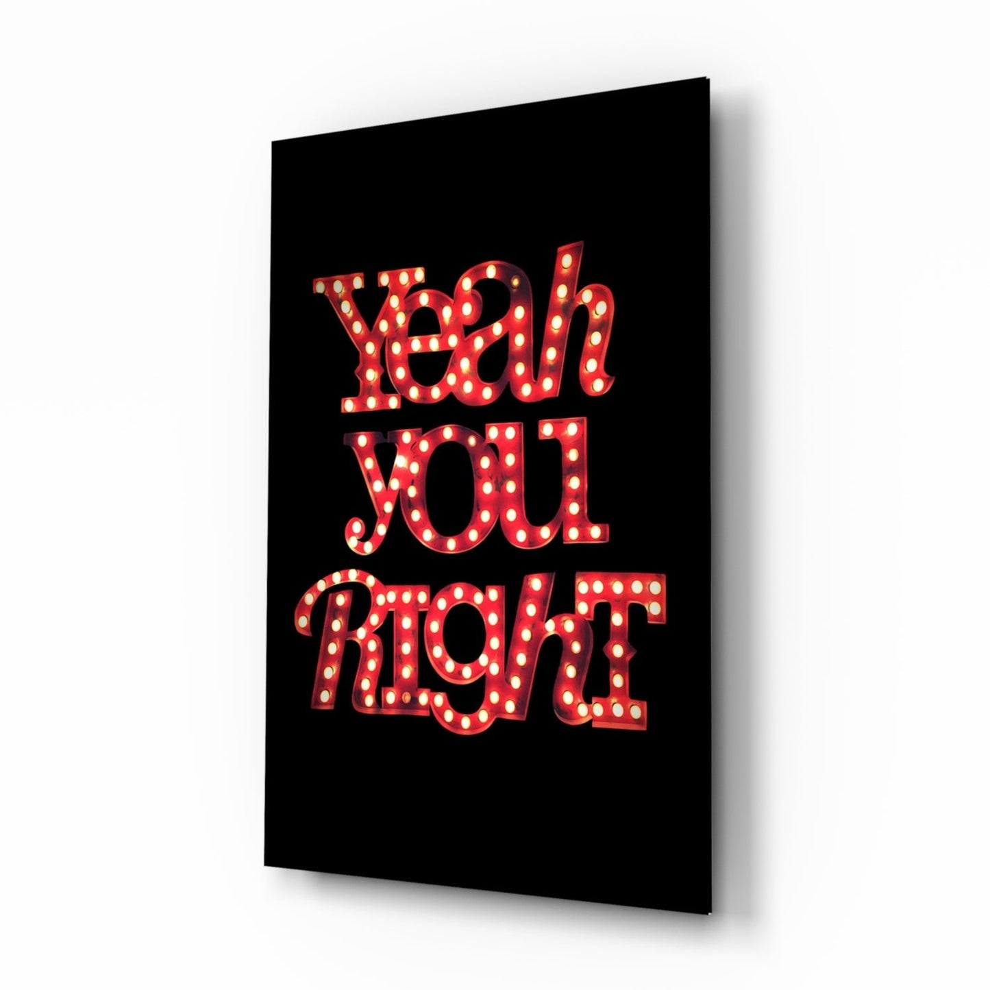 “Yeah you right” Glass Wall Art Daughter - Ever Trendy Essentials