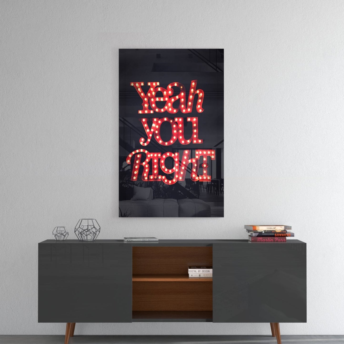 “Yeah you right” Glass Wall Art Daughter - Ever Trendy Essentials